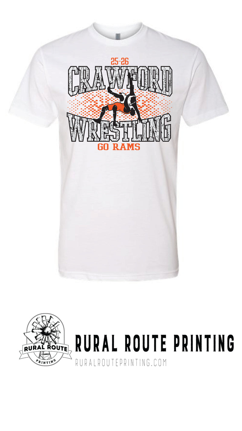 Crawford Wrestling - Shattered - Short Sleeve Tee (6210)