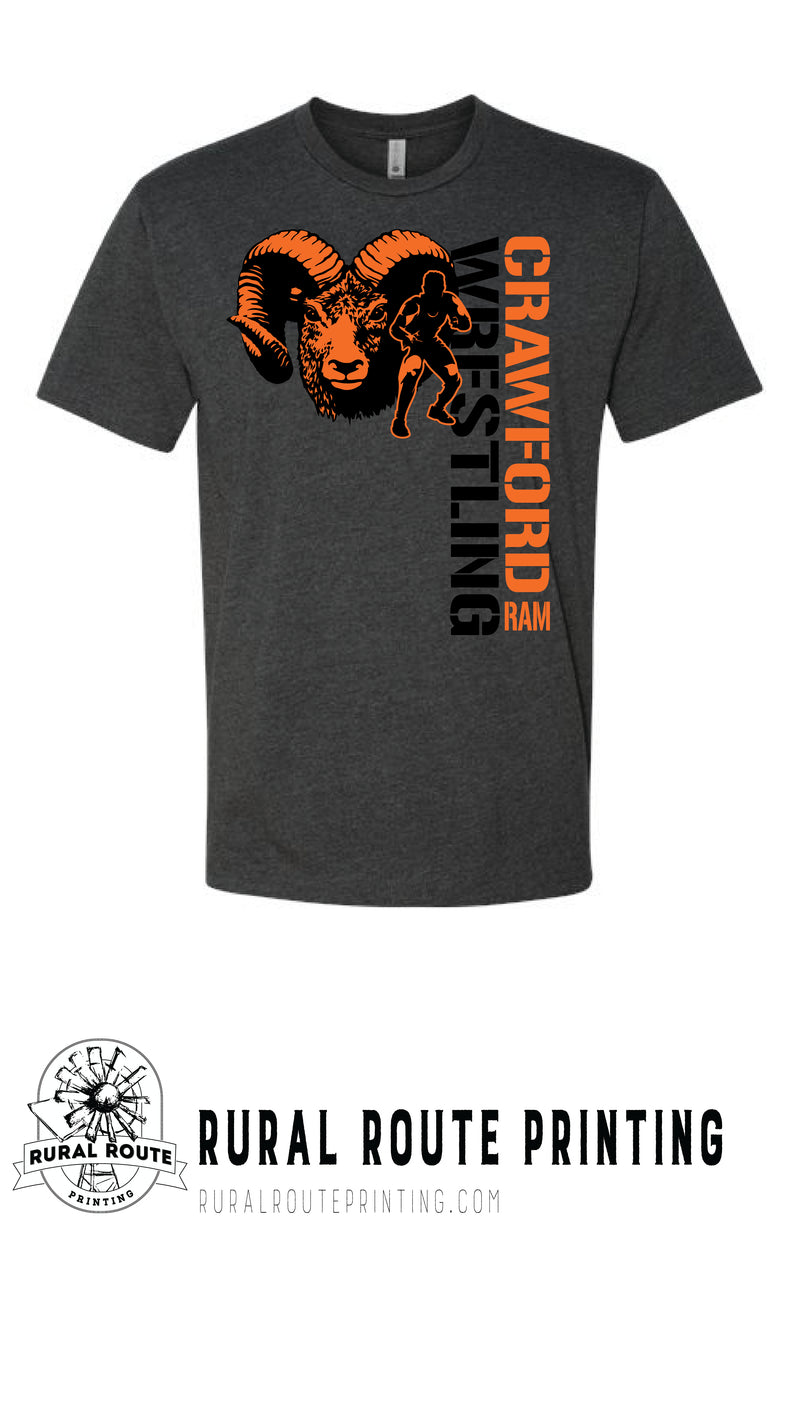 Crawford Wrestling - Wrestling - Short Sleeve Tee (6210)