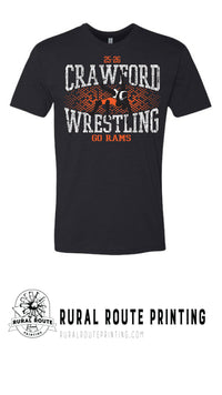 Crawford Wrestling - Shattered - Short Sleeve Tee (6210)