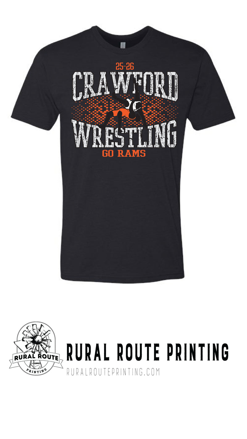 Crawford Wrestling - Shattered - Short Sleeve Tee (6210)