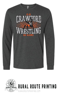 Crawford Wrestling - Shattered - Long Sleeve T-Shirt (6211)