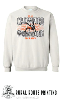Crawford Wrestling - Shattered - Crew Sweatshirt (18000)