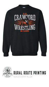 Crawford Wrestling - Shattered - Crew Sweatshirt (18000)