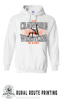Crawford Wrestling - Shattered - Hooded Sweatshirt (18500)