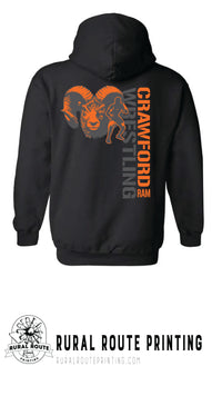Crawford Wrestling - Wrestling - Hooded Sweatshirt (18500)