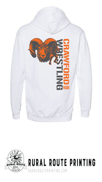 Crawford Wrestling - Wrestling - Comfort Color Heavy Hoodie (1567)