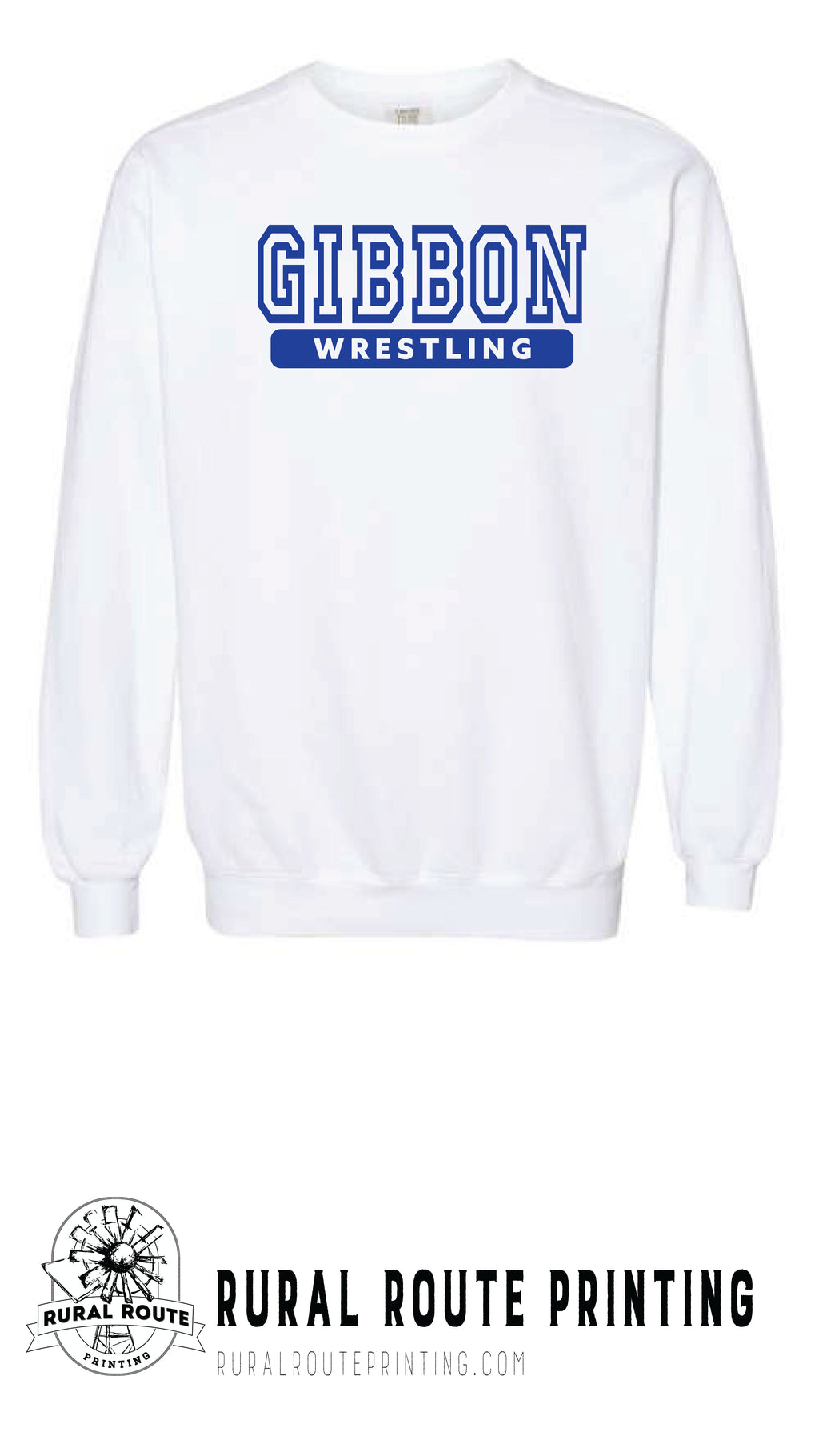 Gibbon Wrestling - Comfort Color Heavy Crew (1566)