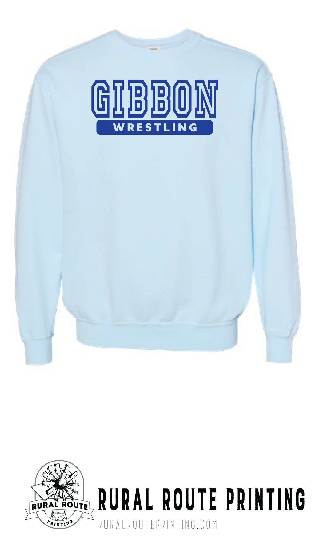 Gibbon Wrestling - Comfort Color Heavy Crew (1566)