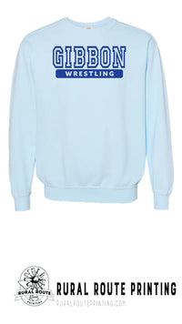 Gibbon Wrestling - Comfort Color Heavy Crew (1566)