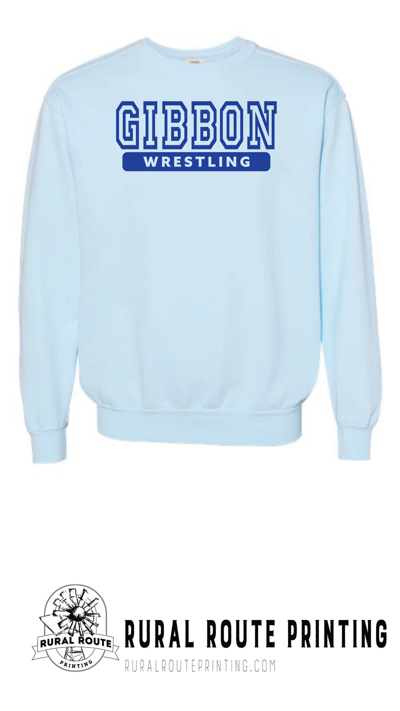 Gibbon Wrestling - Comfort Color Heavy Crew (1566)