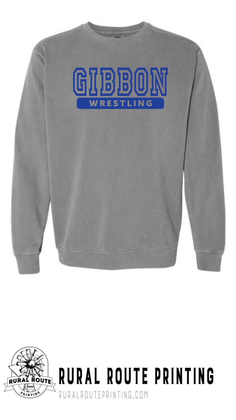 Gibbon Wrestling - Comfort Color Heavy Crew (1566)