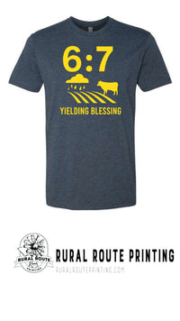 Yield Blessing -  Hebrew 6:7 - Short Sleeve T-Shirt