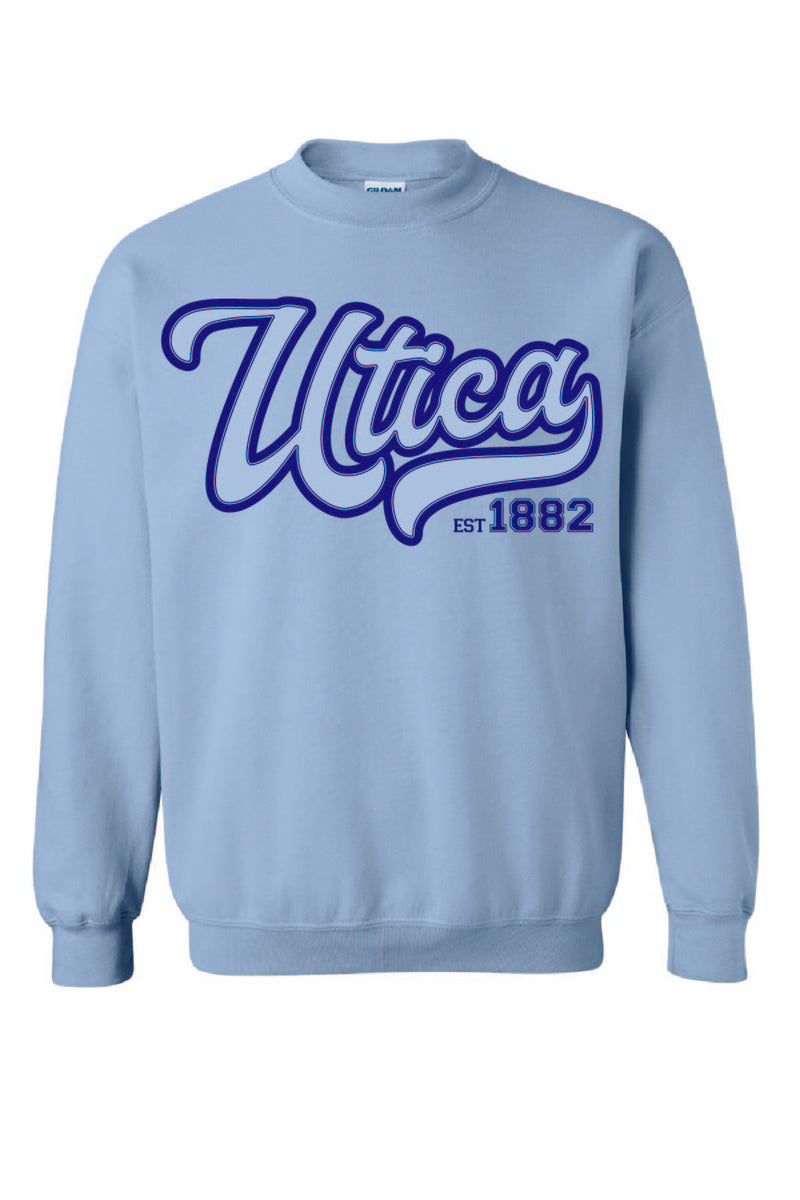 Utica  Vintage Jersey - Gildan Crewneck Sweatshirt (18000)
