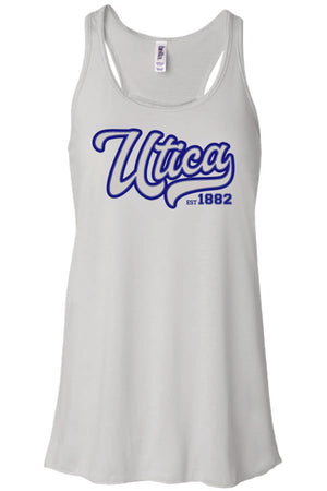 Utica Vintage Jersey - Bella Canvas Women's Flowy Racerback Tank - (8800)