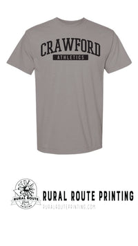 Crawford Wrestling - Athletics - Comfort Color Heavy Short Sleeve Tee (1717)