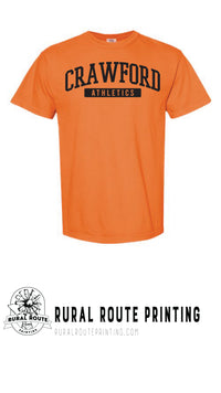 Crawford Wrestling - Athletics - Comfort Color Heavy Short Sleeve Tee (1717)