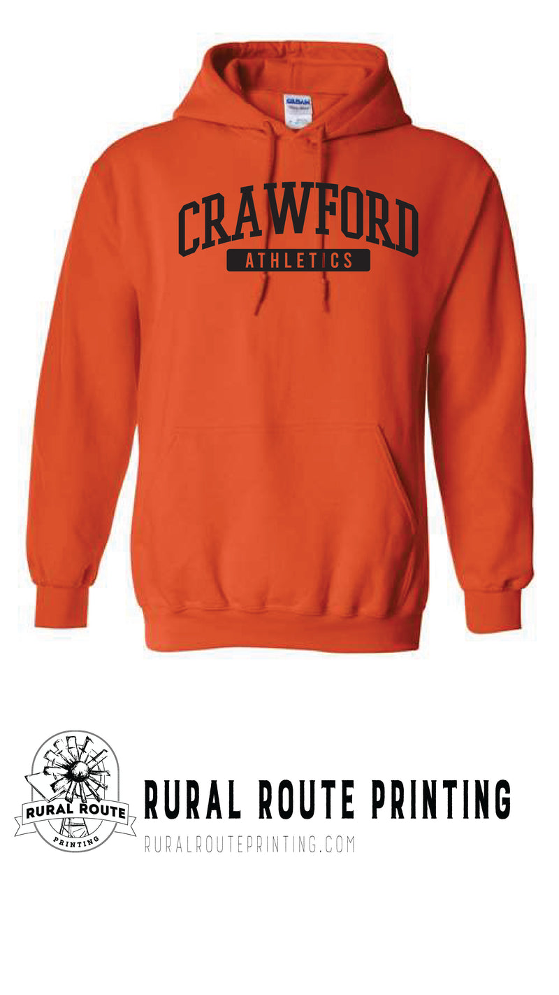 Crawford Wrestling - Athletics - Hooded Sweatshirt (18500)