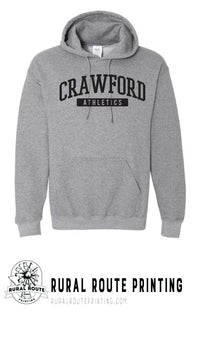 Crawford Wrestling - Athletics - Hooded Sweatshirt (18500)