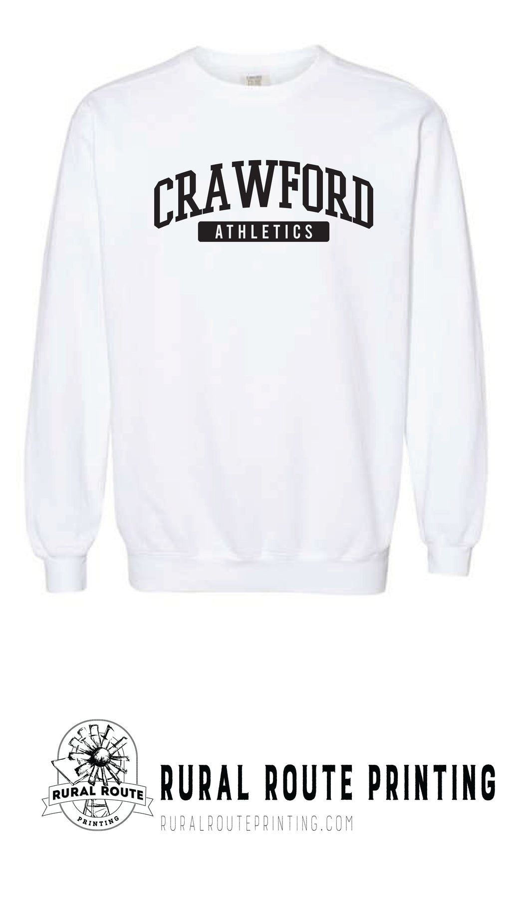 Crawford Wrestling - Athletics - Comfort Color Heavy Crew (1566)