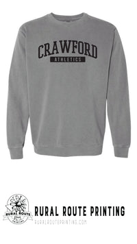 Crawford Wrestling - Athletics - Comfort Color Heavy Crew (1566)