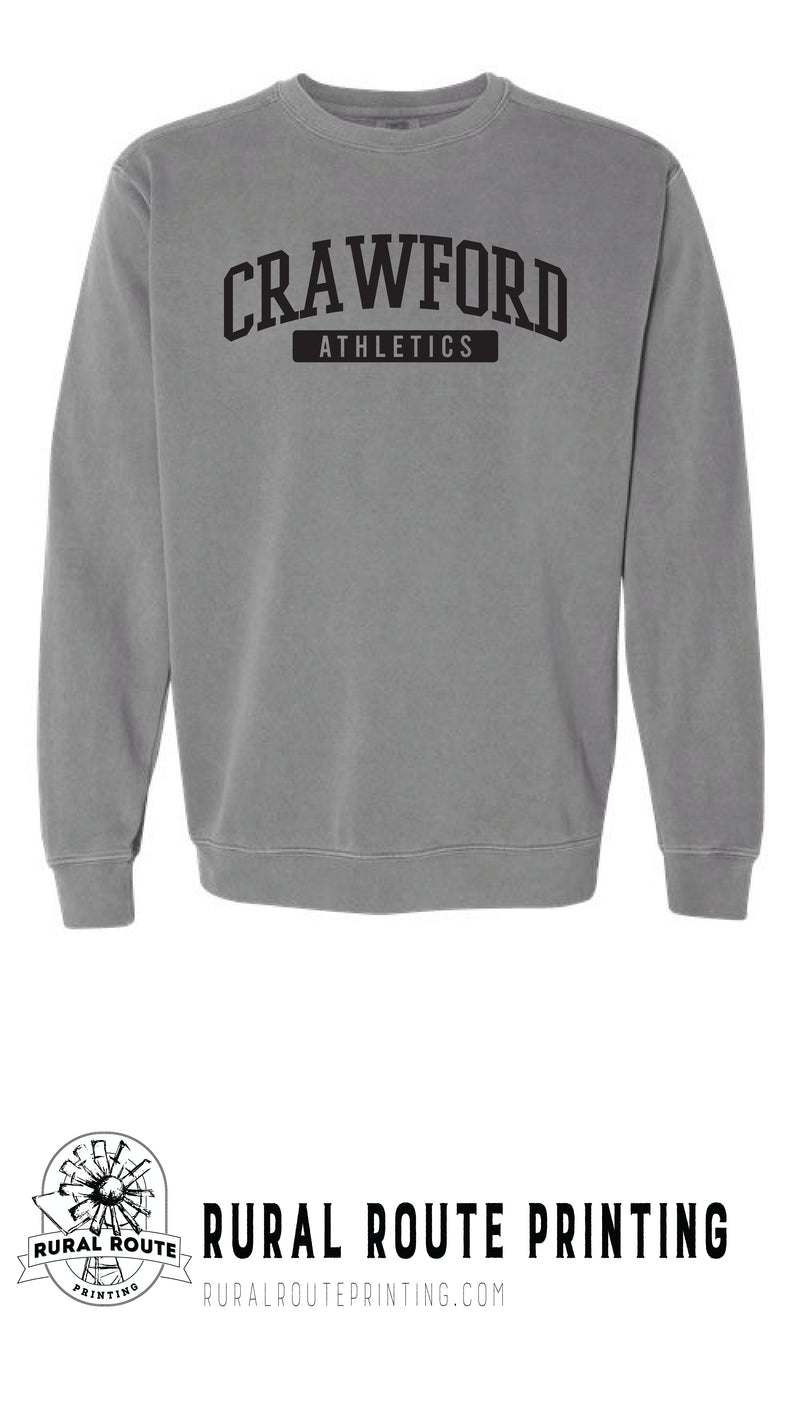 Crawford Wrestling - Athletics - Comfort Color Heavy Crew (1566)