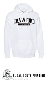 Crawford Wrestling - Athletics - Comfort Color Heavy Hoodie (1567)