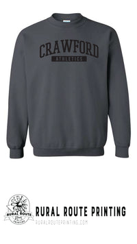 Crawford Wrestling - Athletics - Crew Sweatshirt (18000)