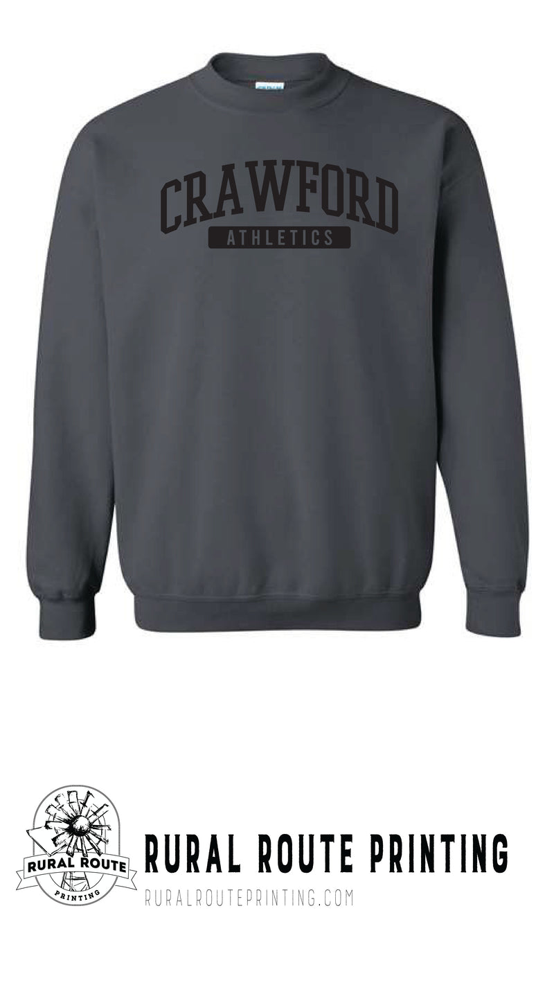 Crawford Wrestling - Athletics - Crew Sweatshirt (18000)