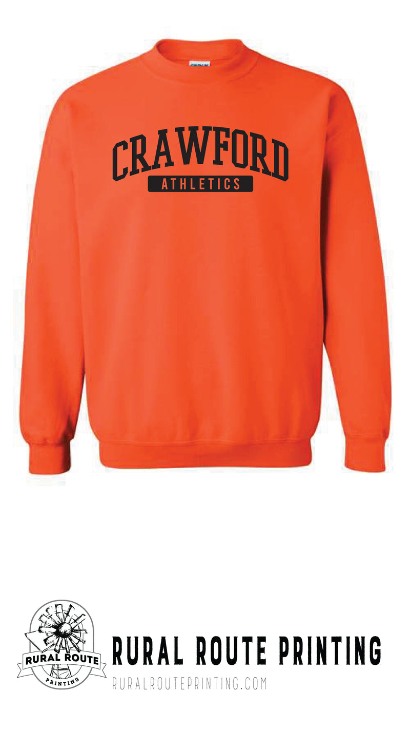 Crawford Wrestling - Athletics - Crew Sweatshirt (18000)