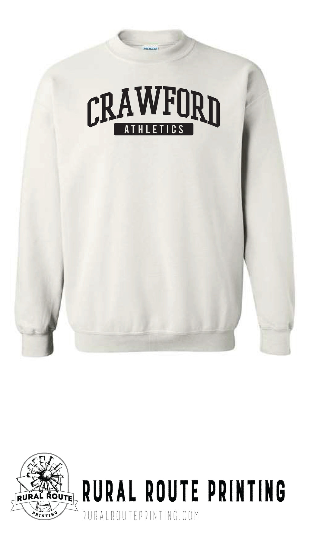 Crawford Wrestling - Athletics - Crew Sweatshirt (18000)