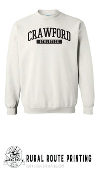 Crawford Wrestling - Athletics - Crew Sweatshirt (18000)
