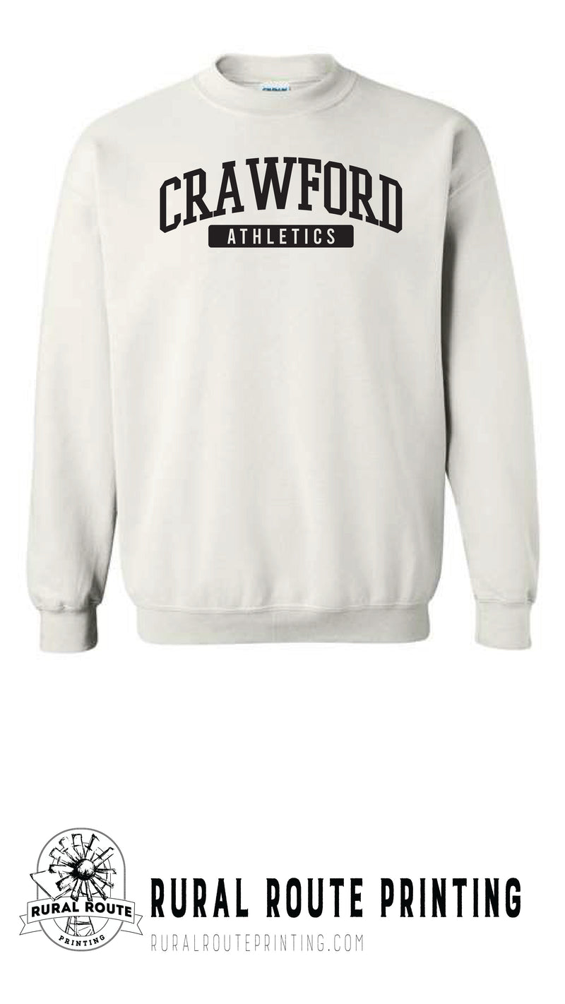 Crawford Wrestling - Athletics - Crew Sweatshirt (18000)