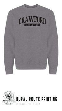 Crawford Wrestling - Athletics - Crew Sweatshirt (18000)