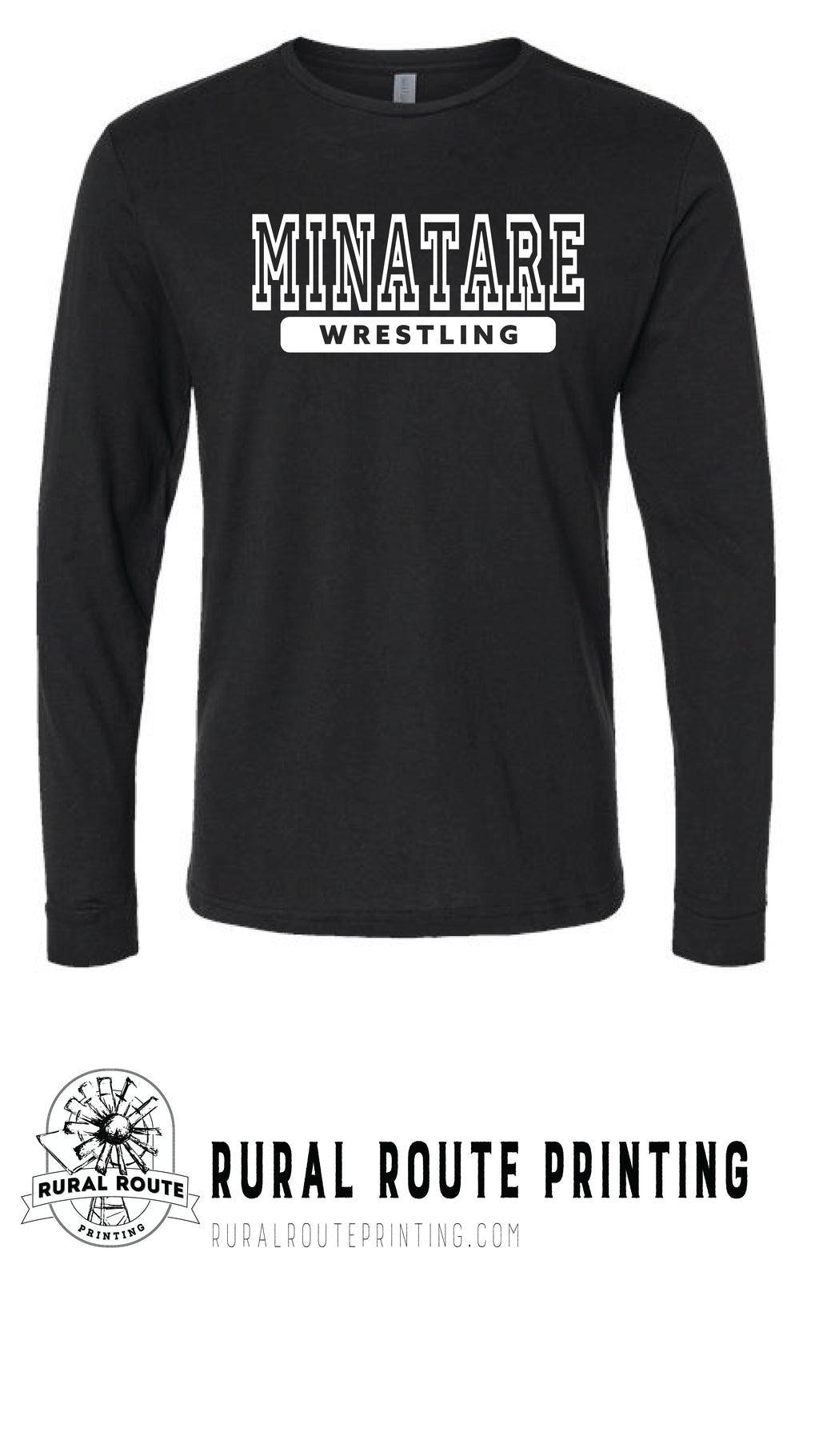 Minatare Wrestling - Athletic - Long Sleeve Tee (6211)