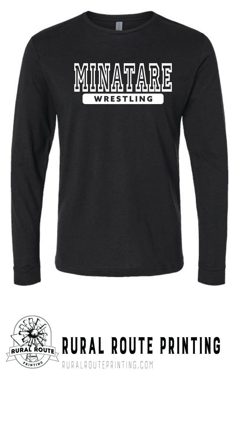 Minatare Wrestling - Athletic - Long Sleeve Tee (6211)