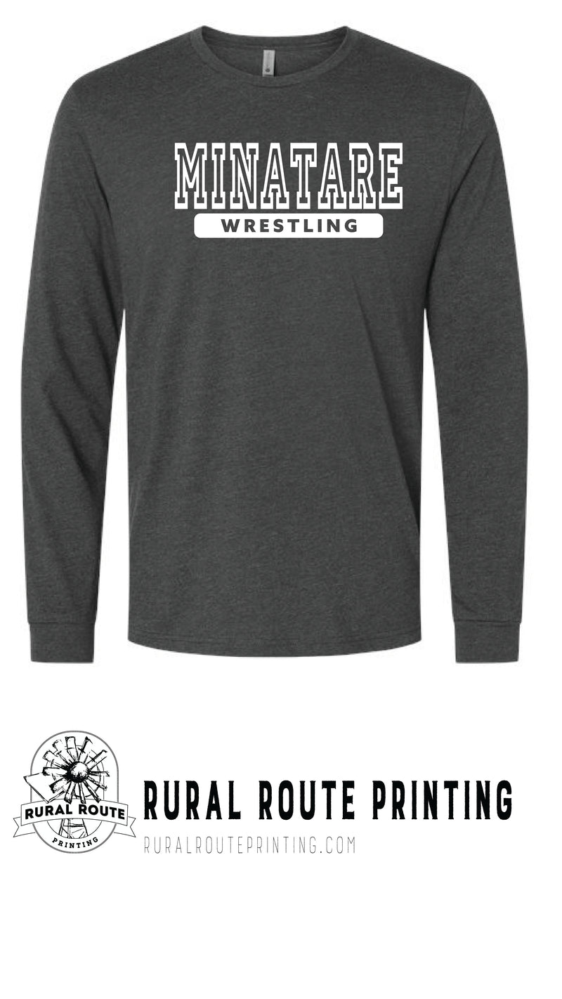 Minatare Wrestling - Athletic - Long Sleeve Tee (6211)