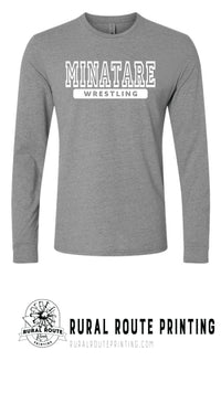 Minatare Wrestling - Athletic - Long Sleeve Tee (6211)