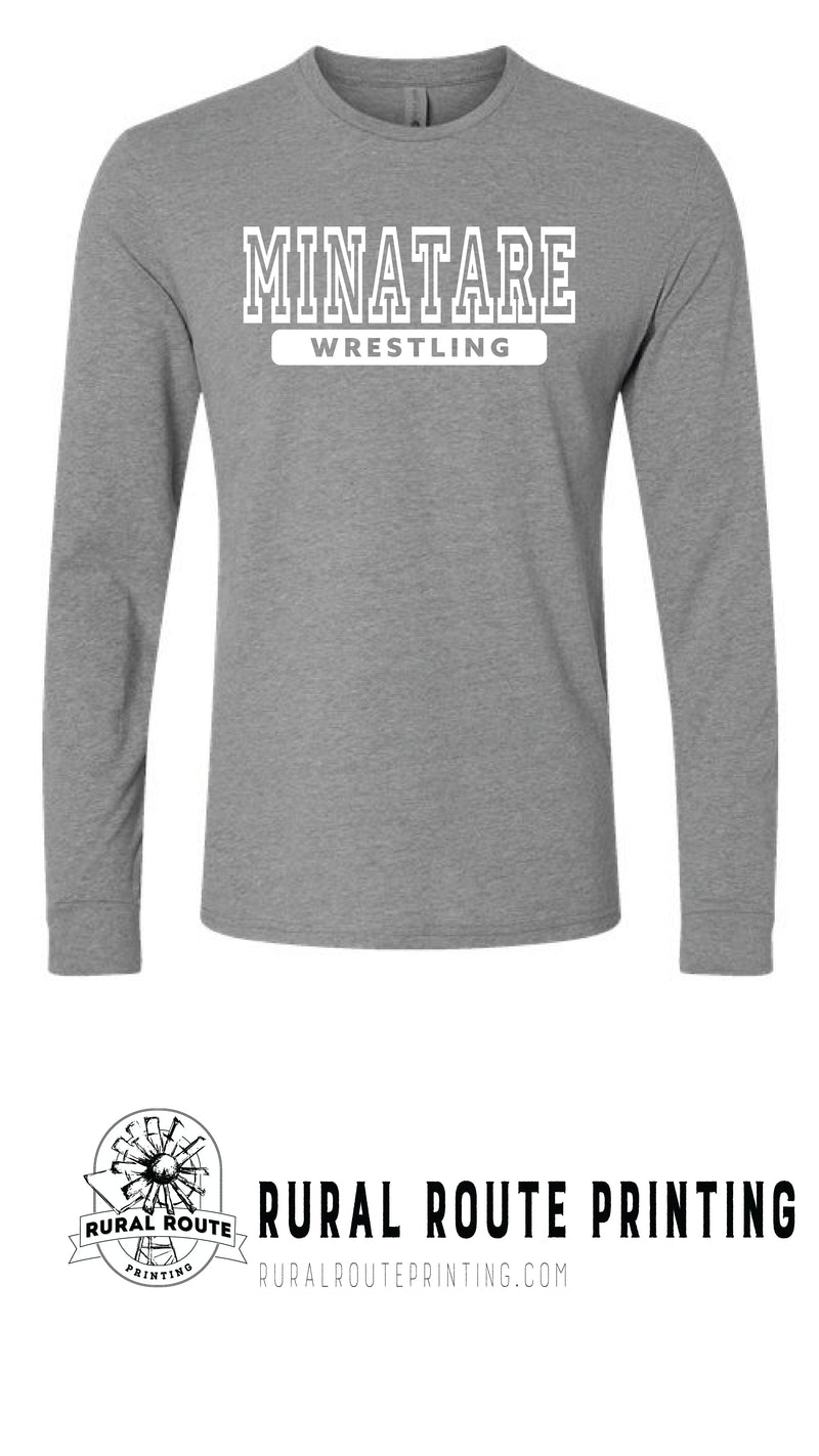Minatare Wrestling - Athletic - Long Sleeve Tee (6211)