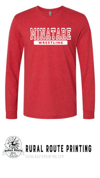 Minatare Wrestling - Athletic - Long Sleeve Tee (6211)