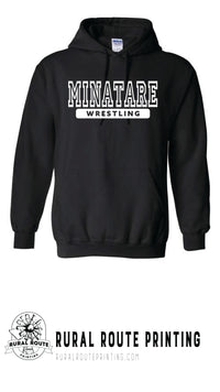 Minatare Wrestling - Athletic - Hooded Sweatshirt (18500)