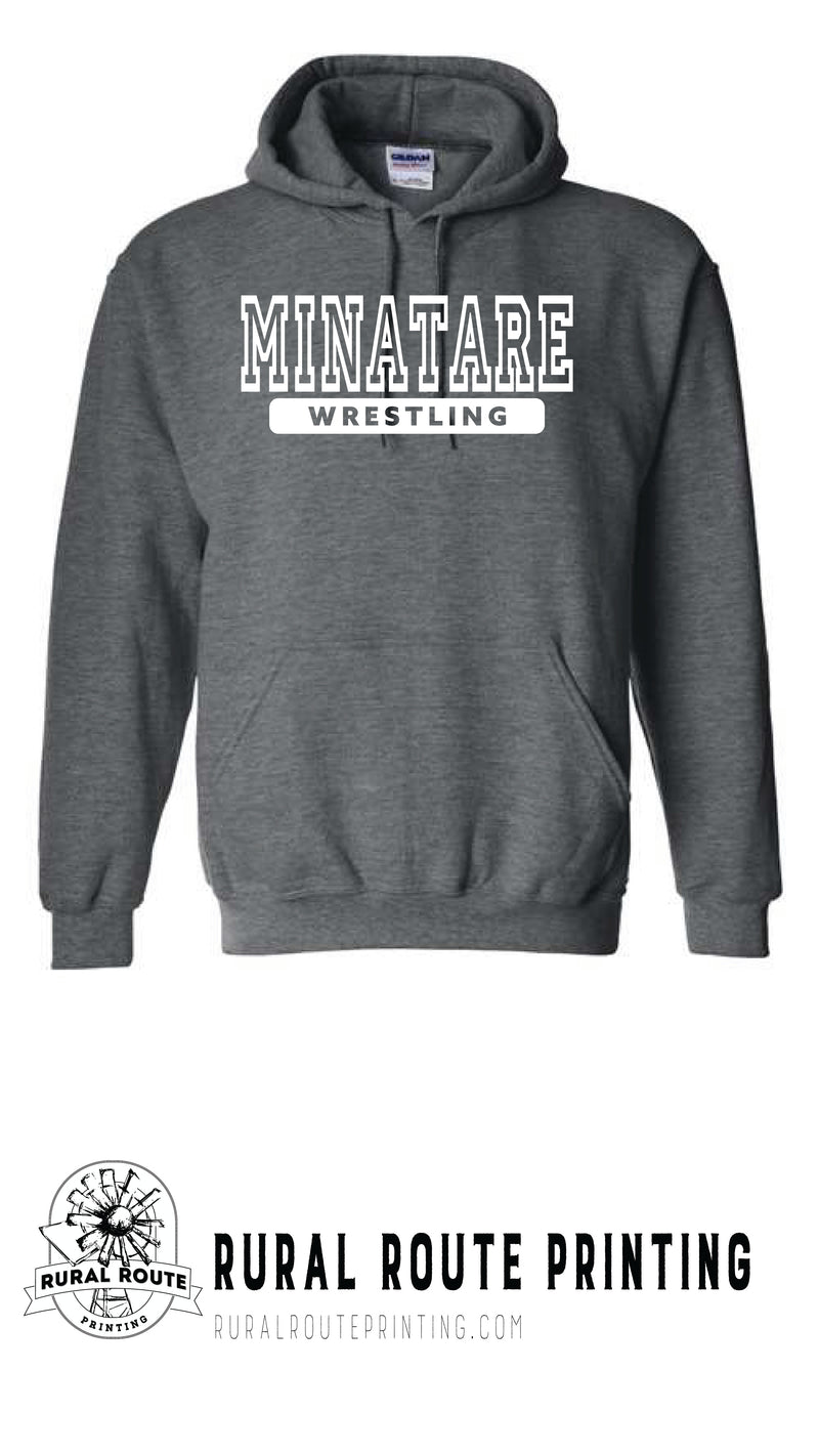 Minatare Wrestling - Athletic - Hooded Sweatshirt (18500)