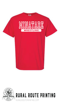 Minatare Wrestling - Athletic - Comfort Color Short Sleeve