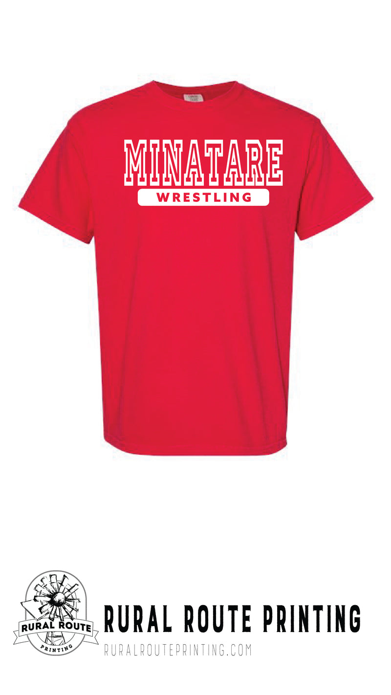 Minatare Wrestling - Athletic - Comfort Color Short Sleeve