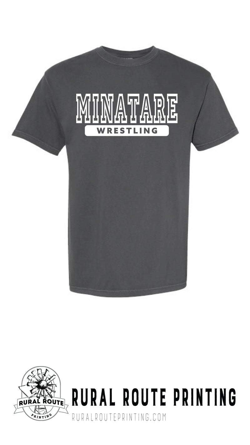 Minatare Wrestling - Athletic - Comfort Color Short Sleeve