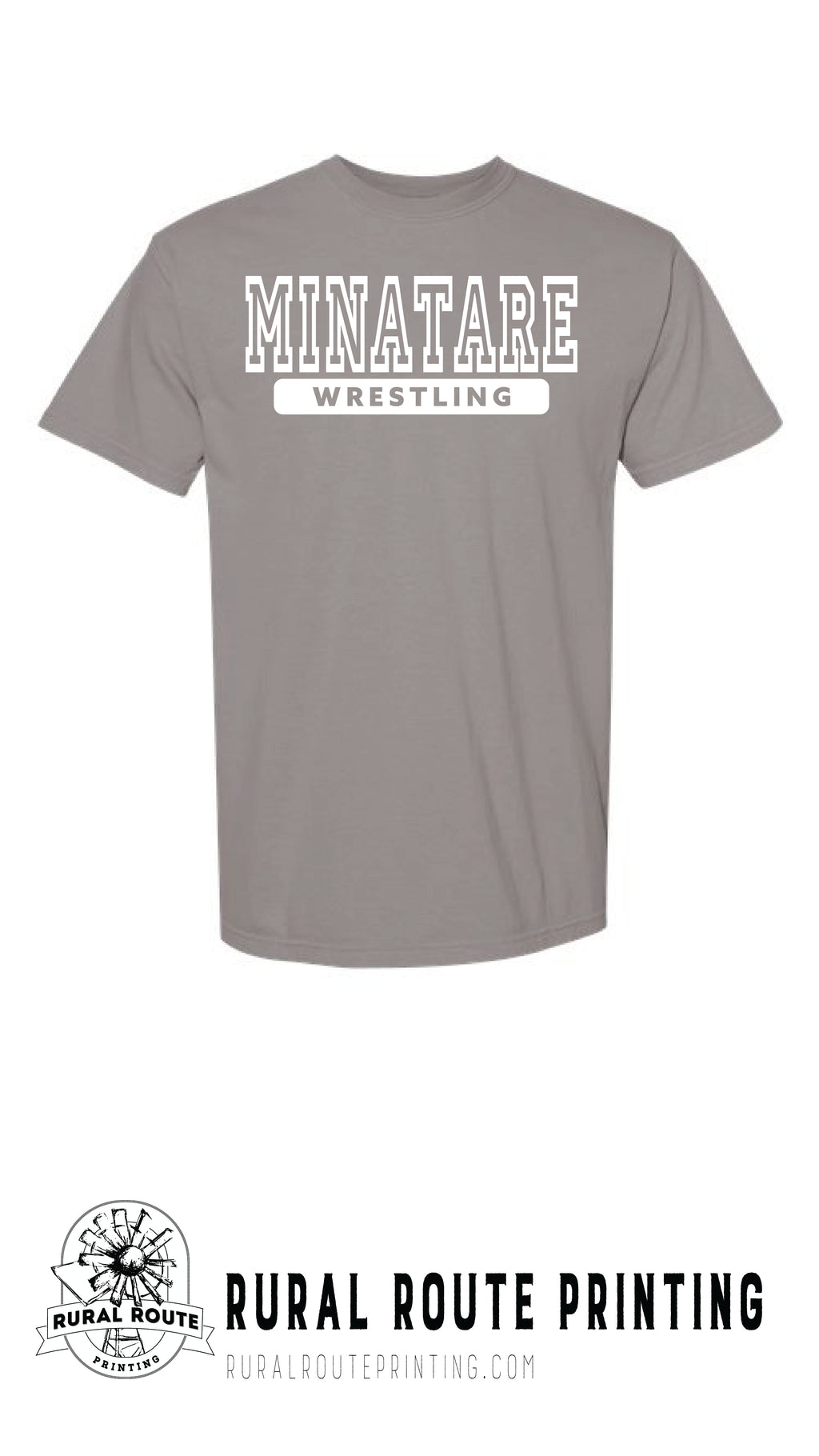 Minatare Wrestling - Athletic - Comfort Color Short Sleeve