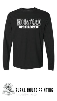 Minatare Wrestling - Athletic - Comfort Color Long Sleeve