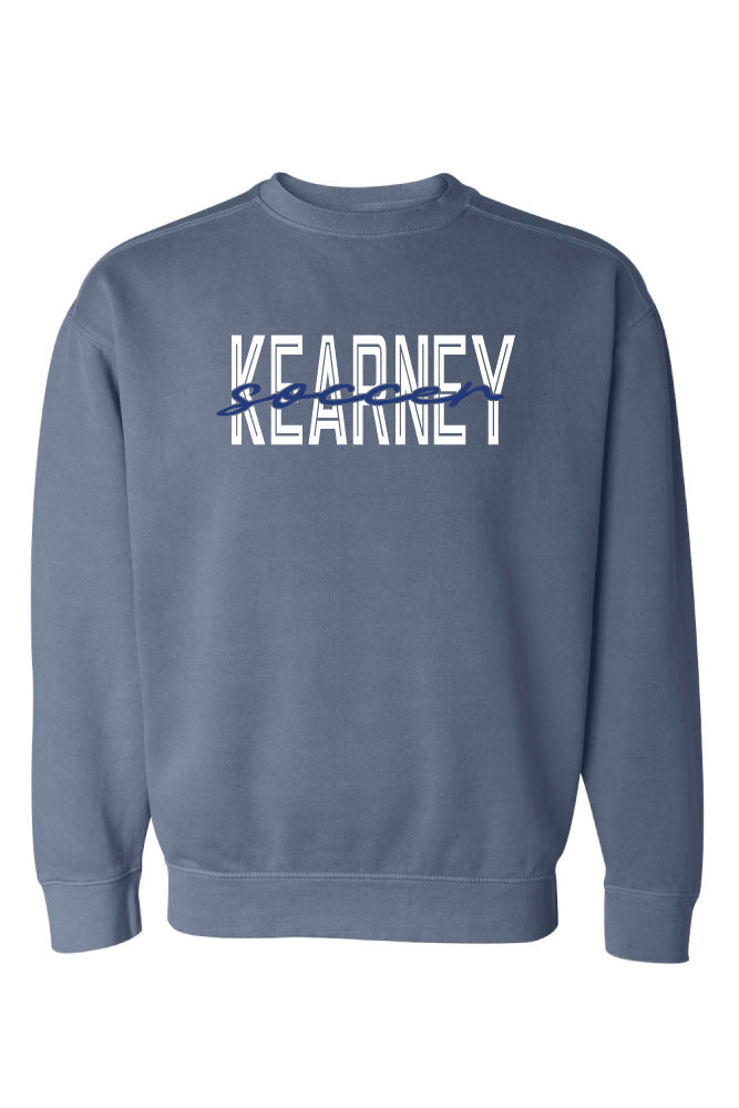 Kearney Soccer - Script - Comfort Color Heavy Crew (1566)