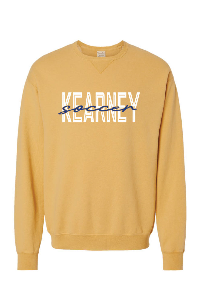 Kearney Soccer - Script - Comfort Color Heavy Crew (1566)