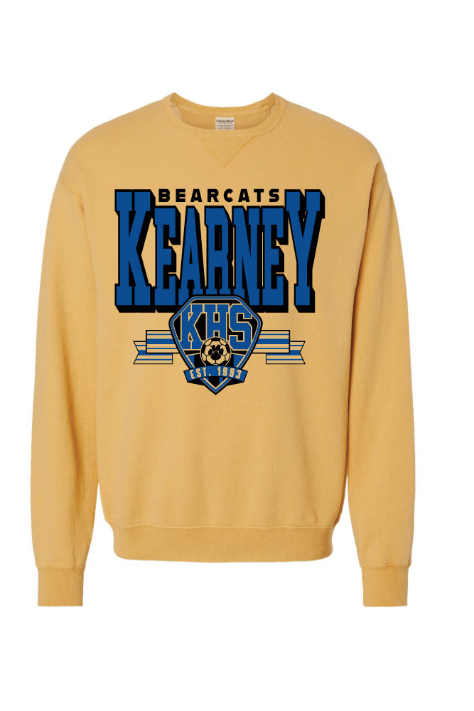 Kearney Soccer - Classic - Comfort Color Heavy Crew (1566)
