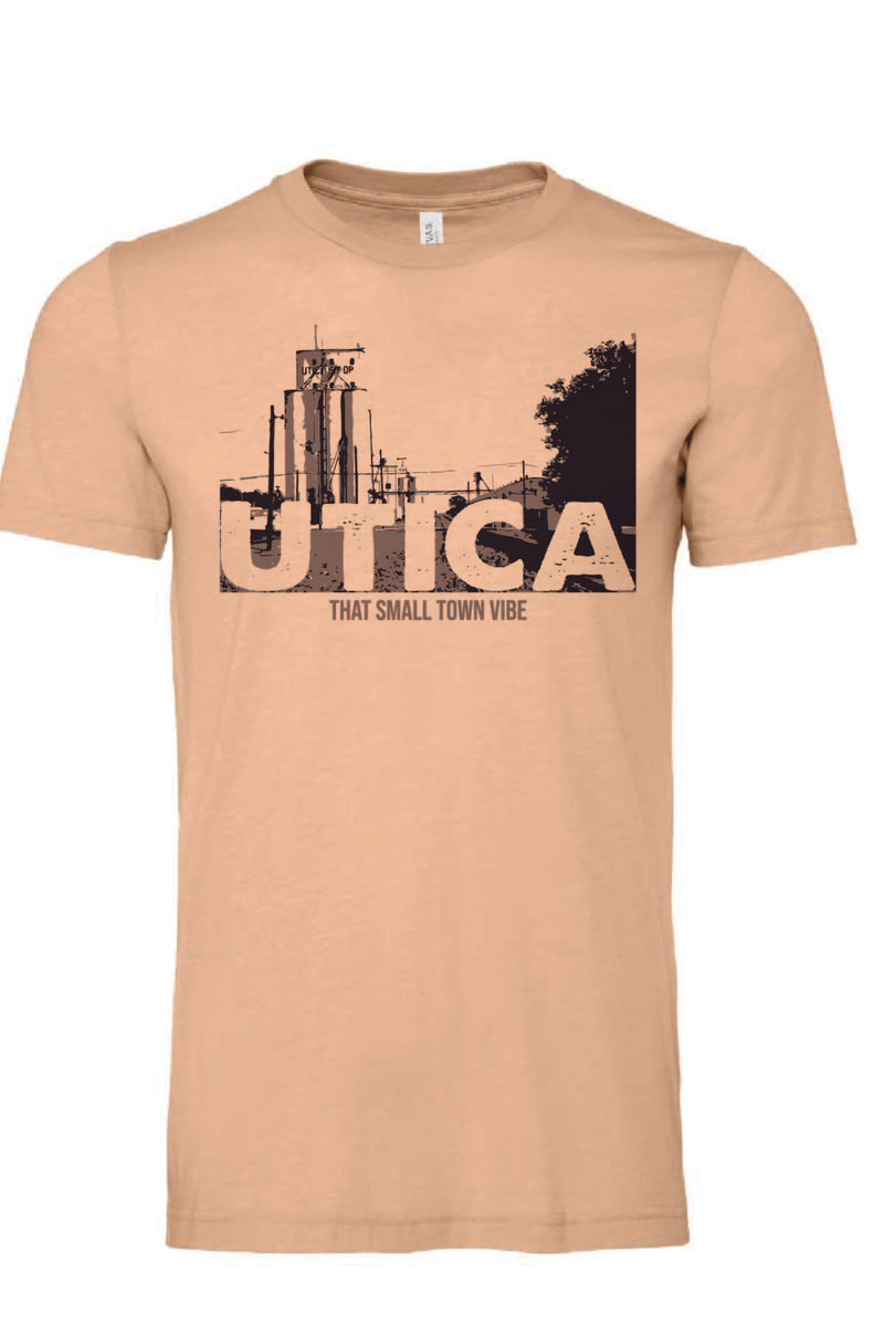 Utica Small Town Vibes - Short Sleeve T-Shirt (3001CVC)